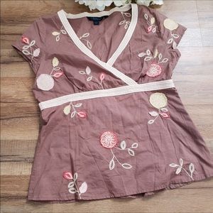 Boden brown top size 14